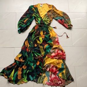 FARM RIO WRAP DRESS- size S